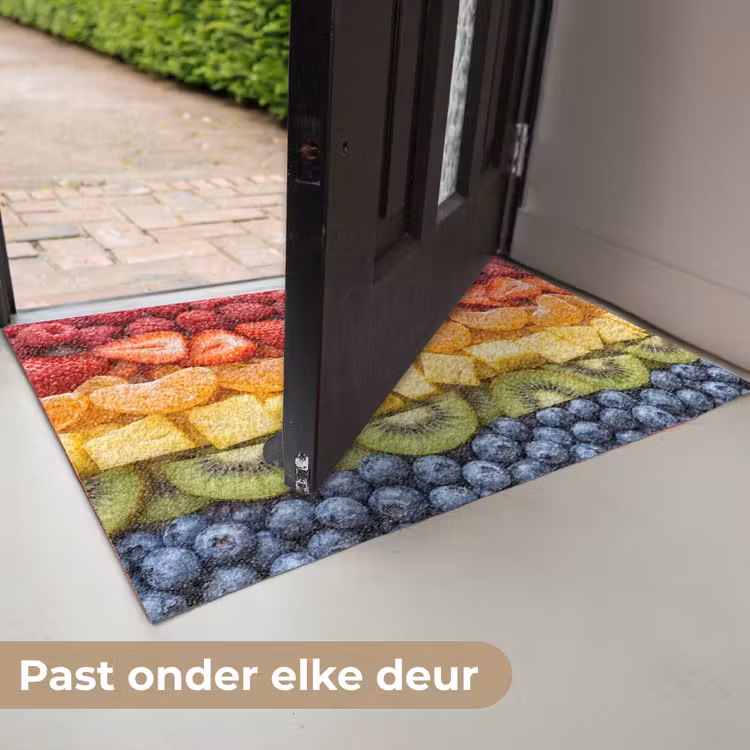Deurmat - Fruit - Regenboog - Gezond - Kleurrijk — 7