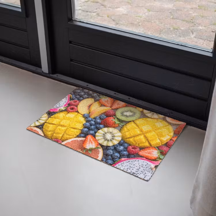 Deurmat - Fruit - Versneden - Kleurrijk - Eten - Gezond — 2