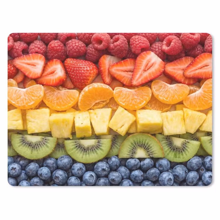 Muismat - Fruit - Regenboog - Gezond - Kleurrijk — 1