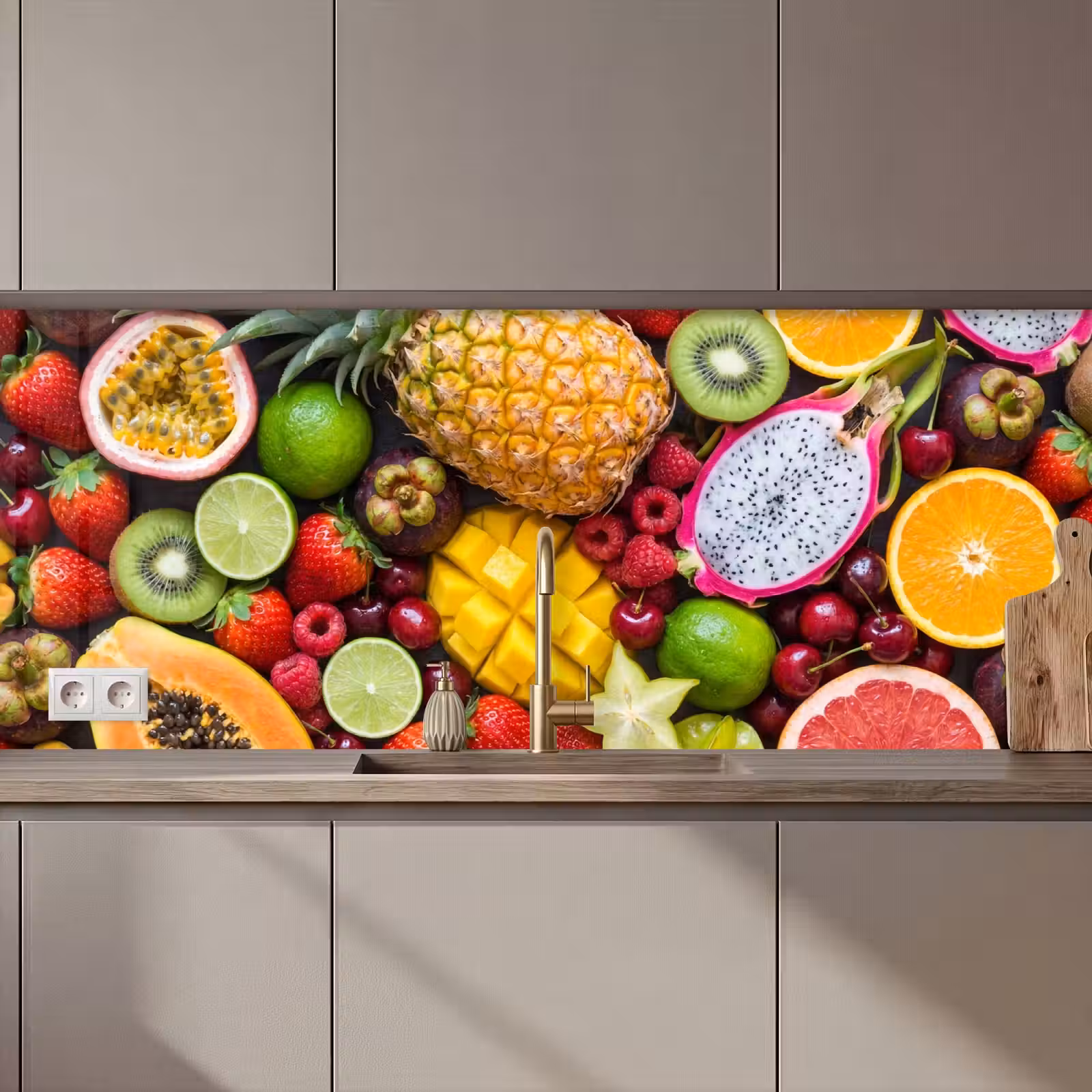 Keuken achterwand - Fruit - Assortiment - Vers - Gezond - Kleurrijk — 1