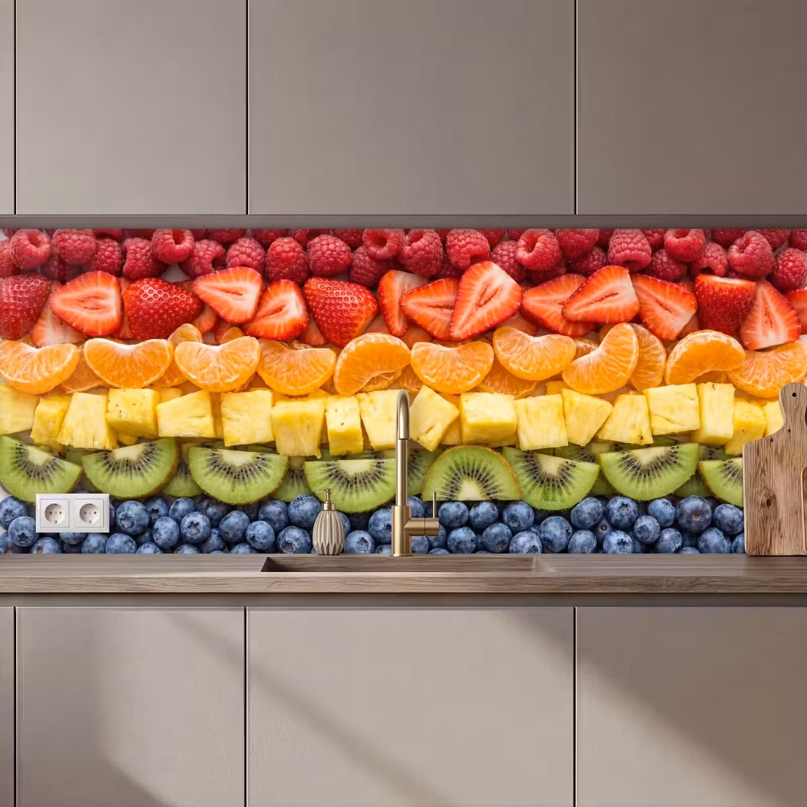 Keuken achterwand - Fruit - Regenboog - Gezond - Kleurrijk — 1