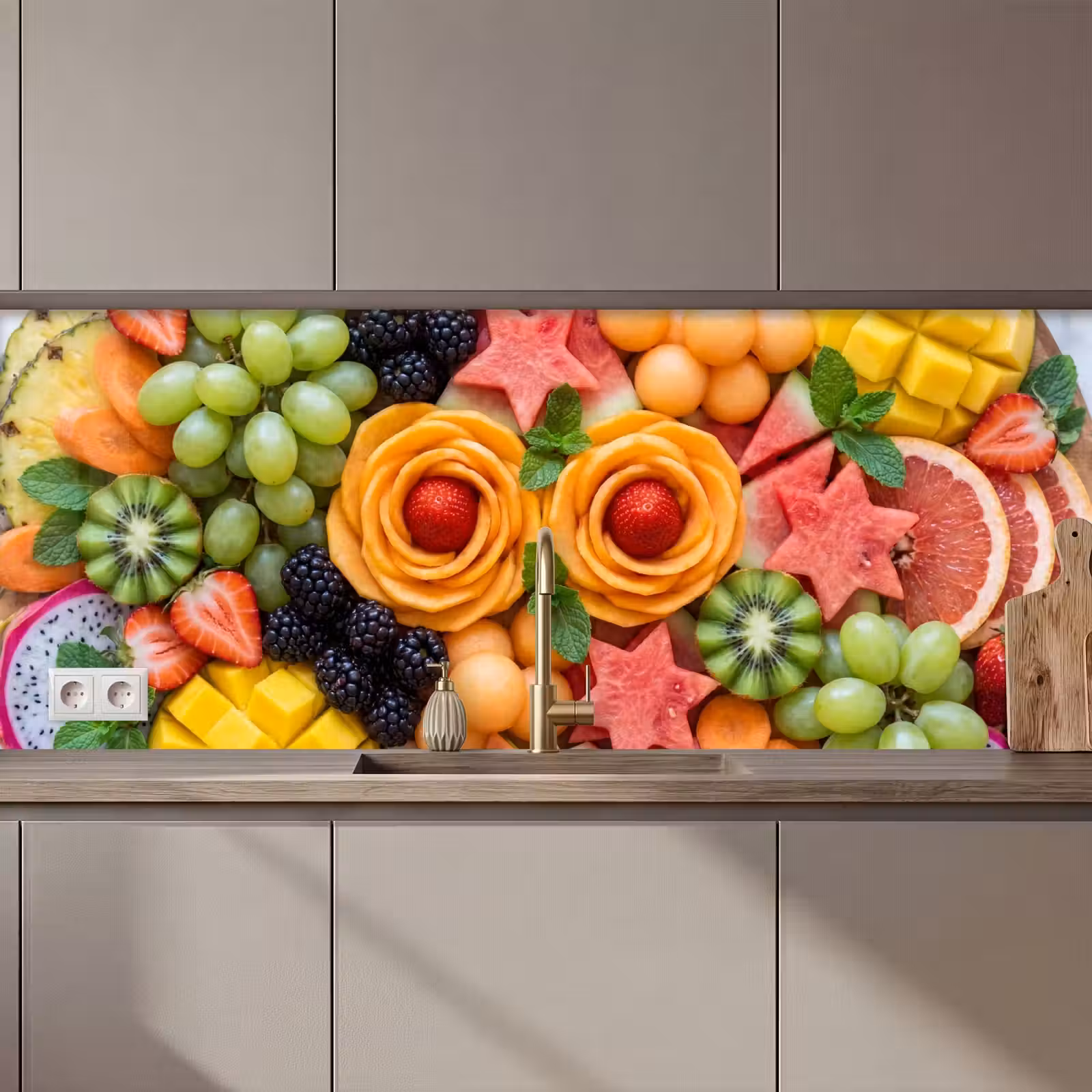 Keuken achterwand - Fruit - Variatie - Kleurrijk - Vers - Eten — 1