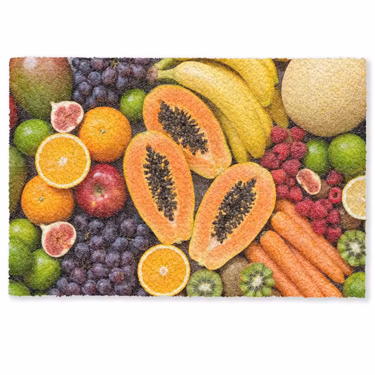 Deurmat - Eten - Fruit - Groenten - Vers - Kleurrijk — 1