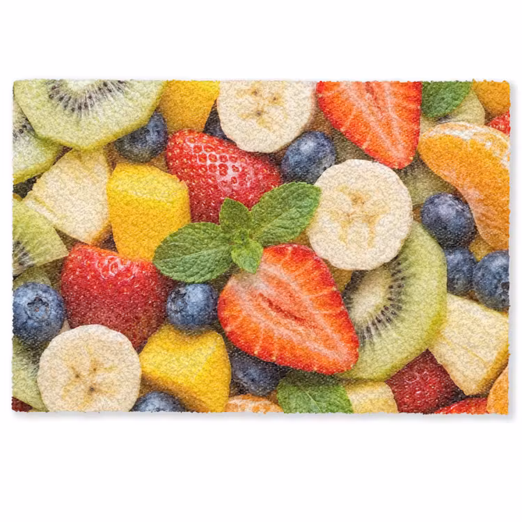 Deurmat - Fruit - Plakjes - Eten - Kleurrijk — 1