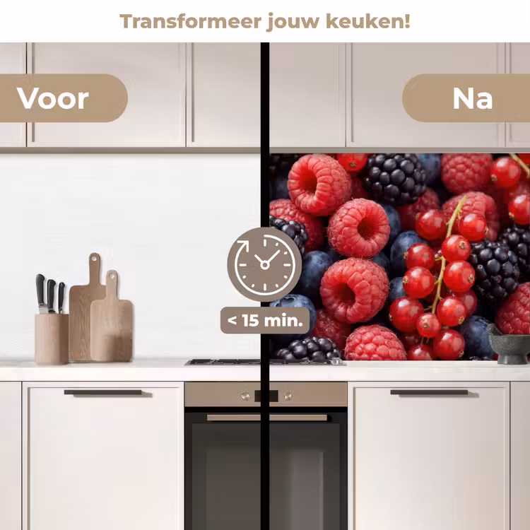 Keuken achterwand - Bessen - Mix - Vers - Eten - Kleurrijk — 2