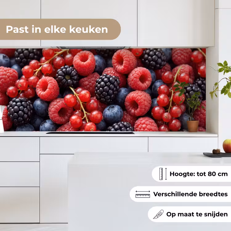 Keuken achterwand - Bessen - Mix - Vers - Eten - Kleurrijk — 4