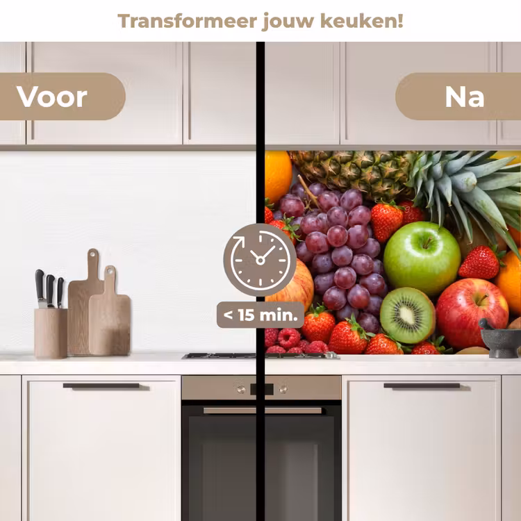 Keuken achterwand - Eten - Fruit - Vers - Kleurrijk - Voeding — 2