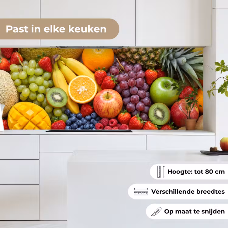Keuken achterwand - Eten - Fruit - Vers - Kleurrijk - Voeding — 4