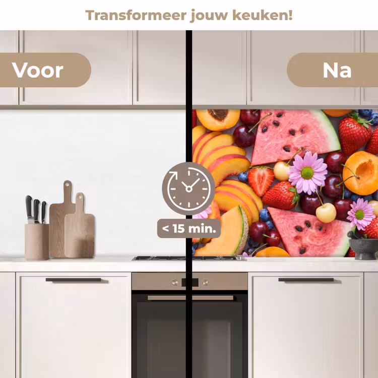 Keuken achterwand - Eten - Fruit - Zomer - Kleurrijk — 2