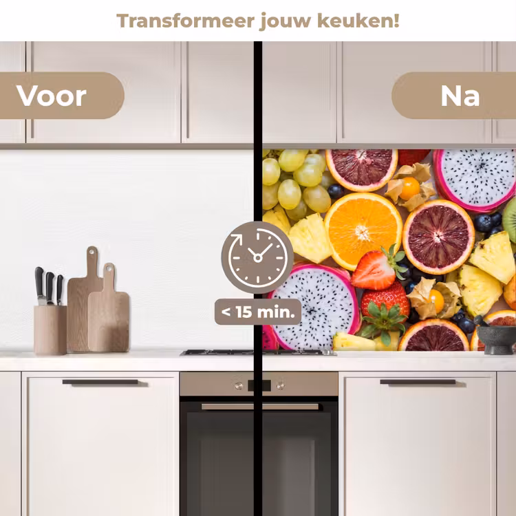 Keuken achterwand - Fruit - Assortiment - Kleurrijk - Gezondheid — 2