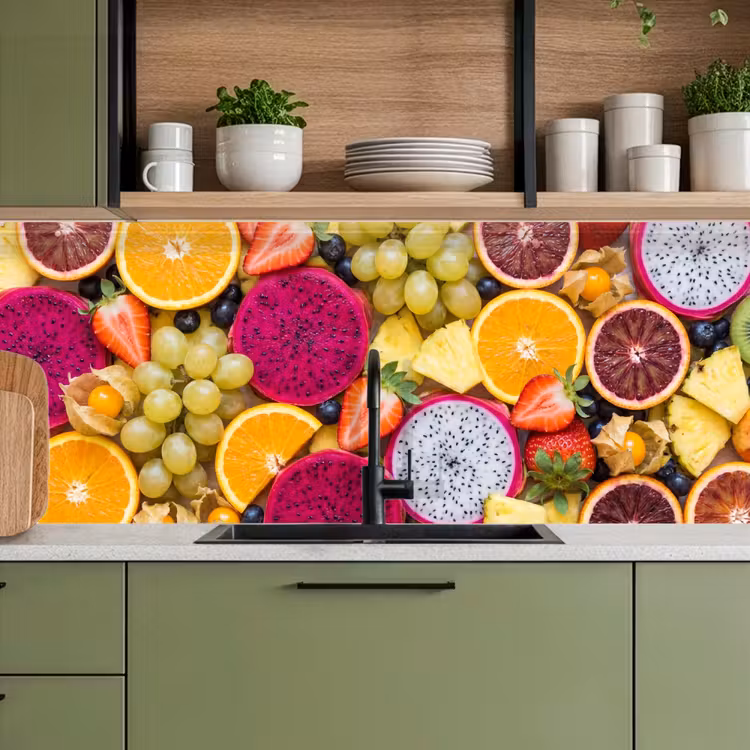 Keuken achterwand - Fruit - Assortiment - Kleurrijk - Gezondheid — 5