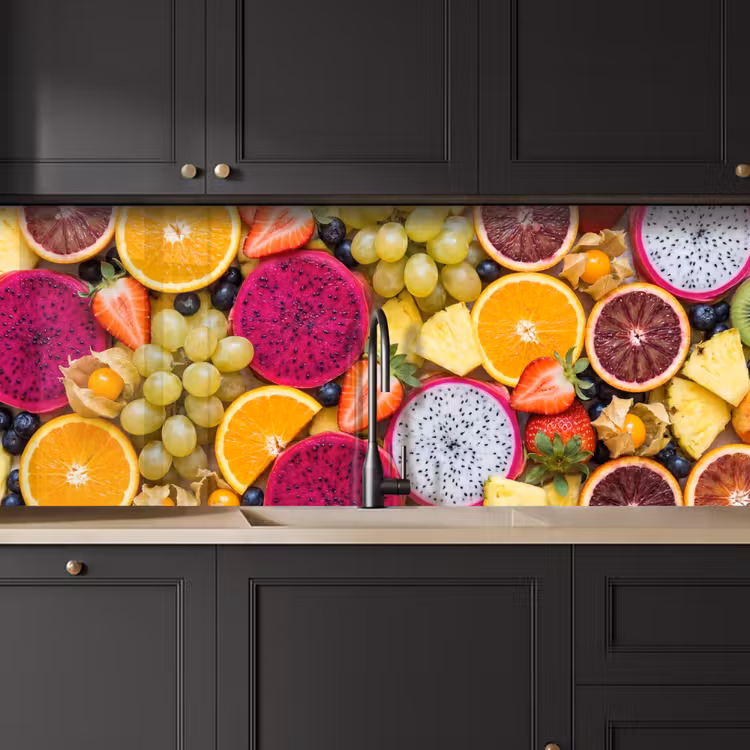 Keuken achterwand - Fruit - Assortiment - Kleurrijk - Gezondheid — 6