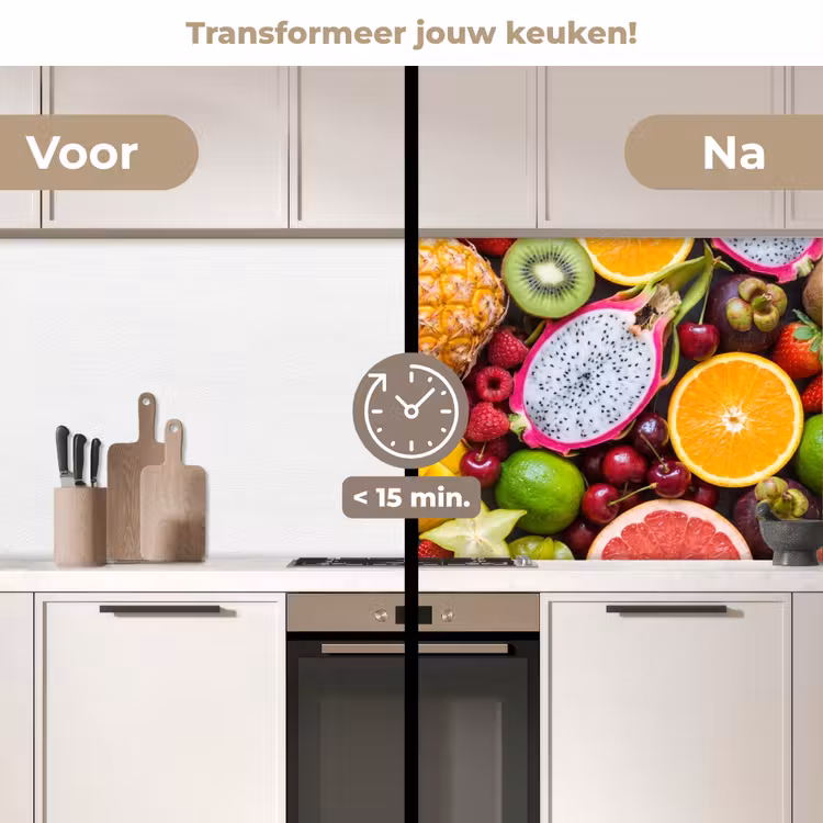 Keuken achterwand - Fruit - Assortiment - Vers - Gezond - Kleurrijk — 2