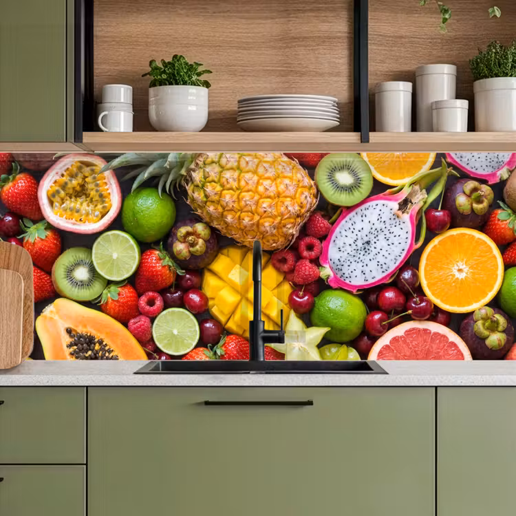 Keuken achterwand - Fruit - Assortiment - Vers - Gezond - Kleurrijk — 5