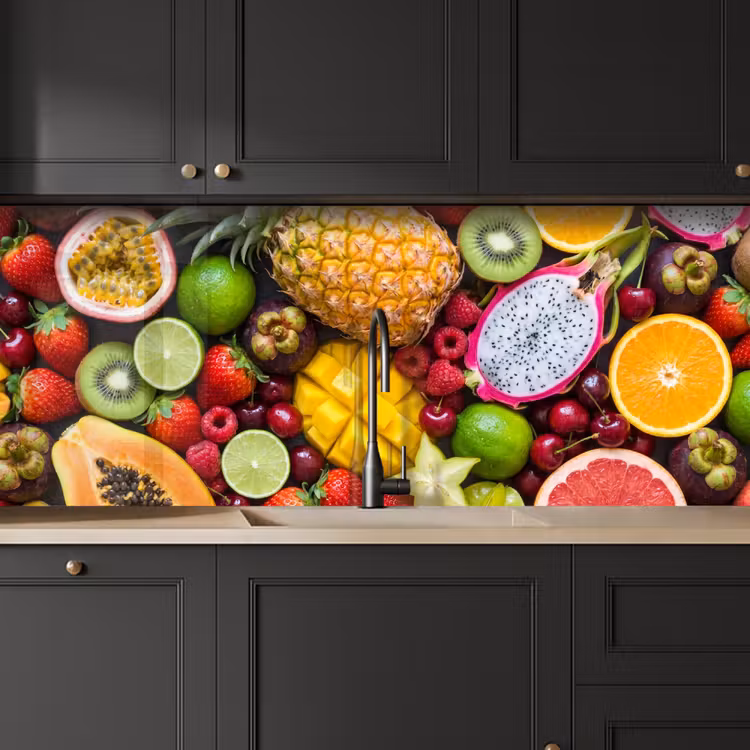 Keuken achterwand - Fruit - Assortiment - Vers - Gezond - Kleurrijk — 6