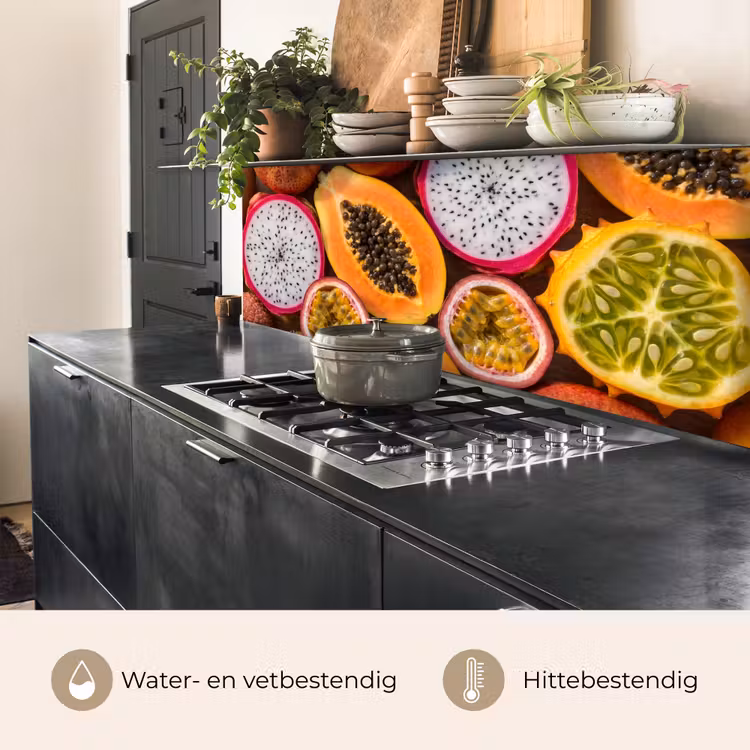 Keuken achterwand - Fruit - Geopend - Tropisch - Eten - Kleurrijk — 3