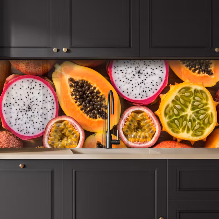 Keuken achterwand - Fruit - Geopend - Tropisch - Eten - Kleurrijk — 6