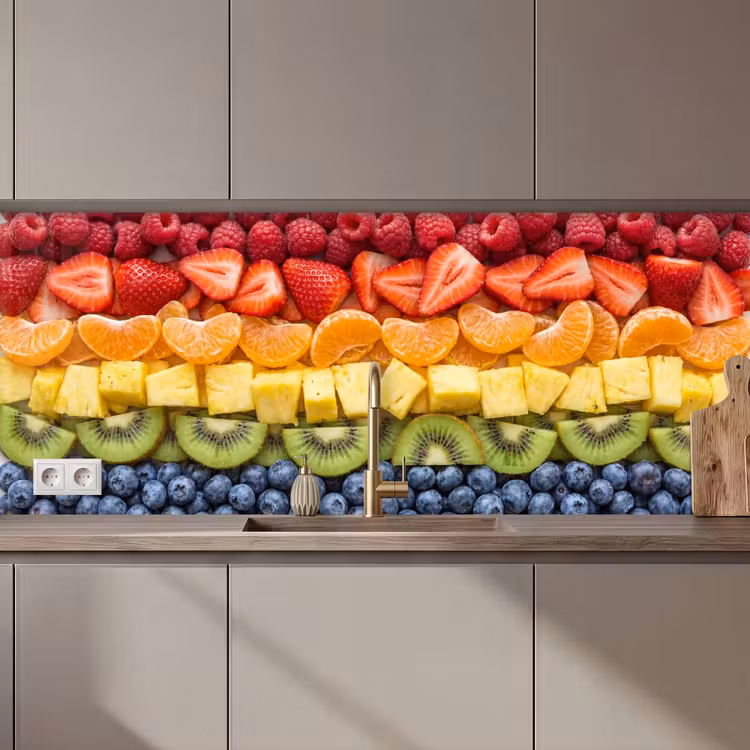 Keuken achterwand - Fruit - Regenboog - Gezond - Kleurrijk — 1