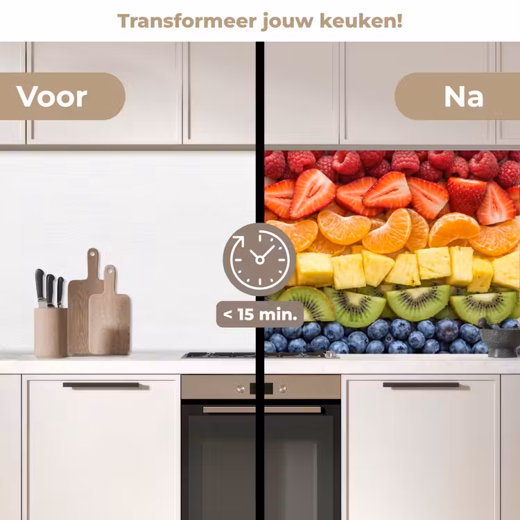 Keuken achterwand - Fruit - Regenboog - Gezond - Kleurrijk — 2