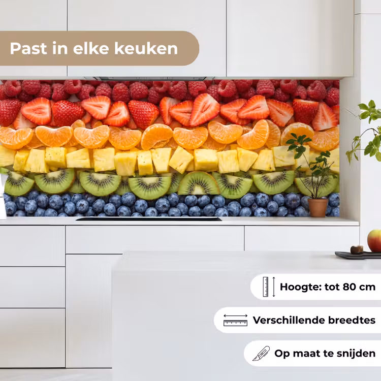 Keuken achterwand - Fruit - Regenboog - Gezond - Kleurrijk — 4