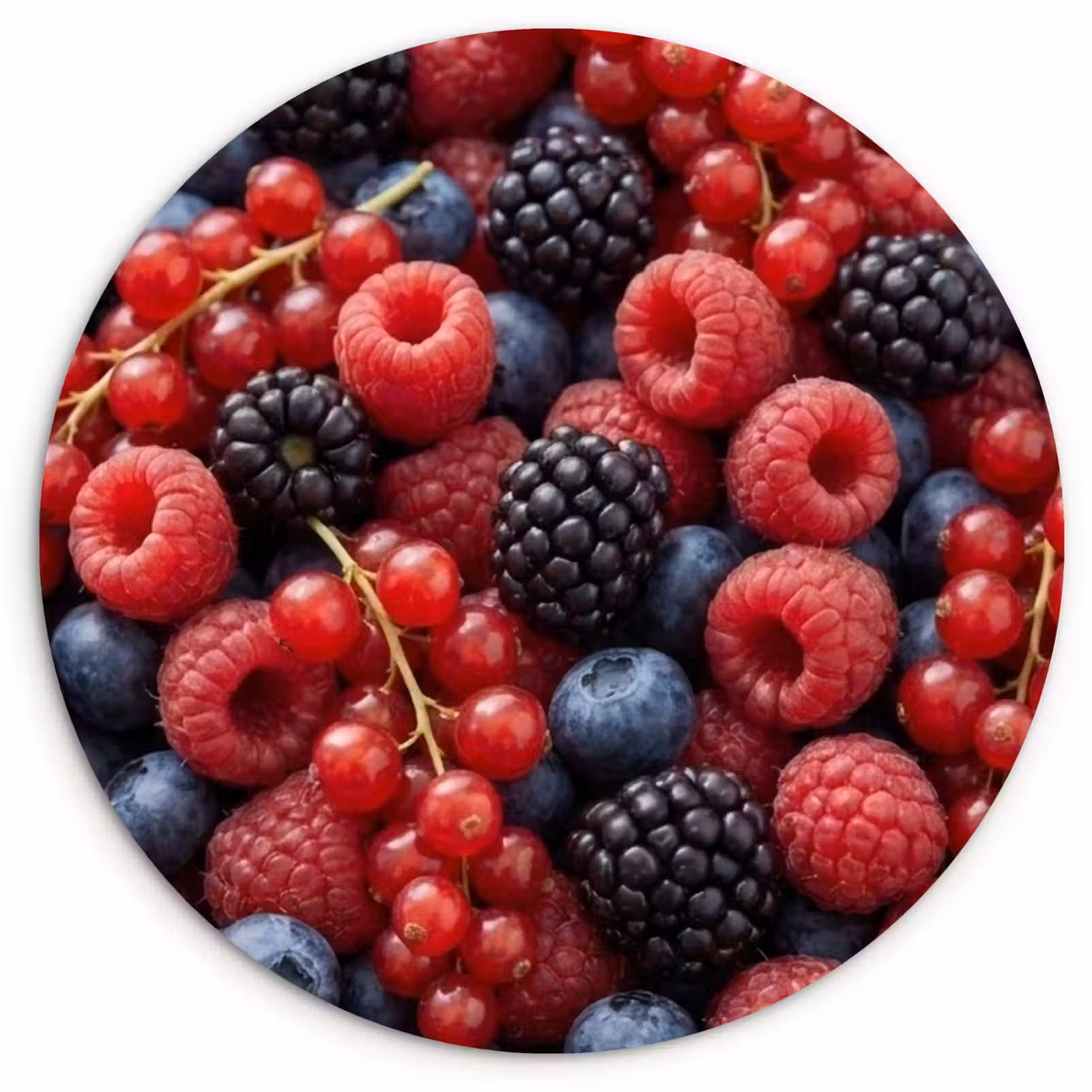 Muurcirkel - Bessen - Mix - Vers - Eten - Kleurrijk — 1