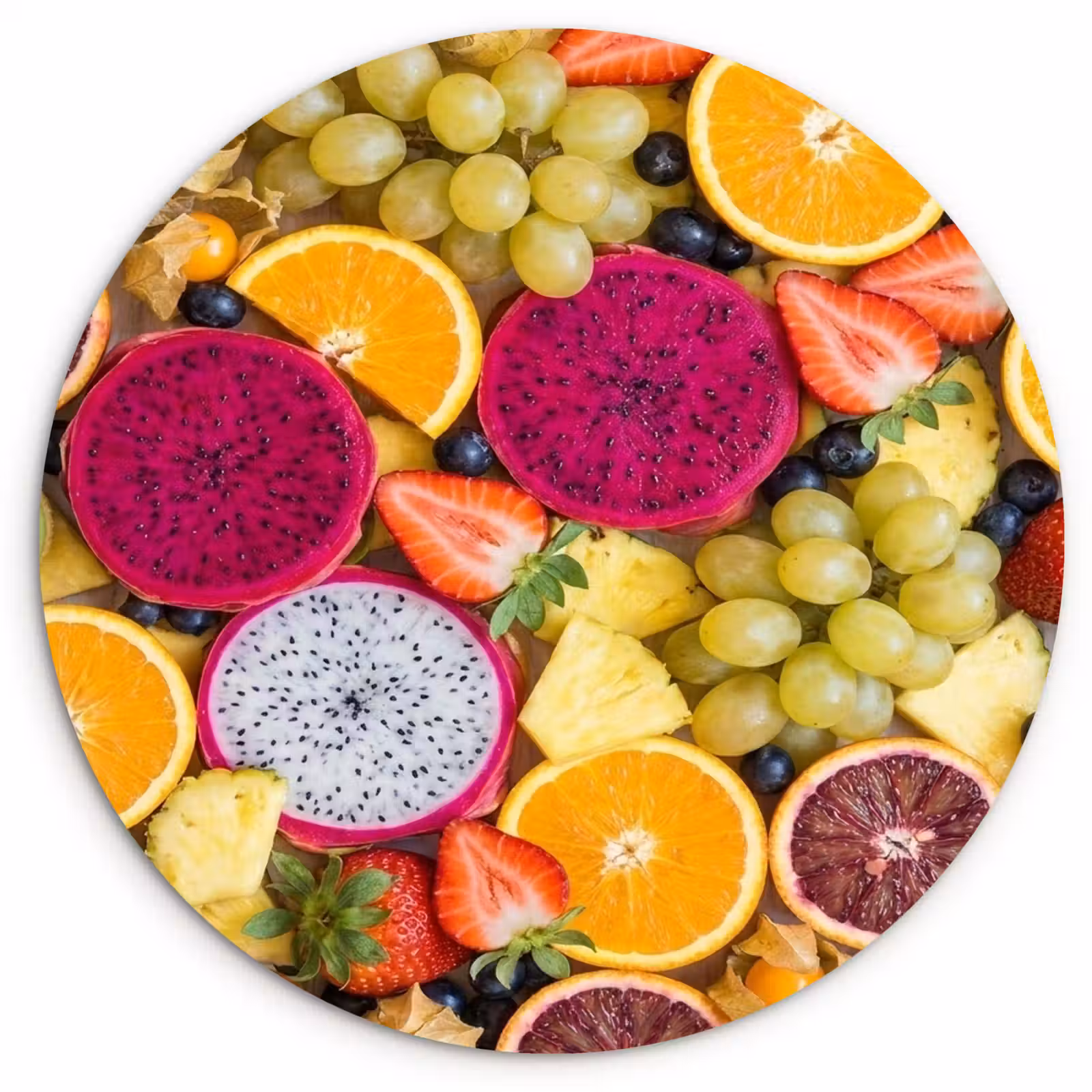 Muurcirkel - Fruit - Assortiment - Kleurrijk - Gezondheid — 1