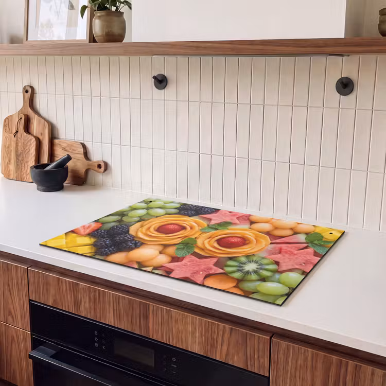 Inductie beschermer en spatscherm (2in1) - Fruit - Variatie - Kleurrijk - Vers - Eten — 3