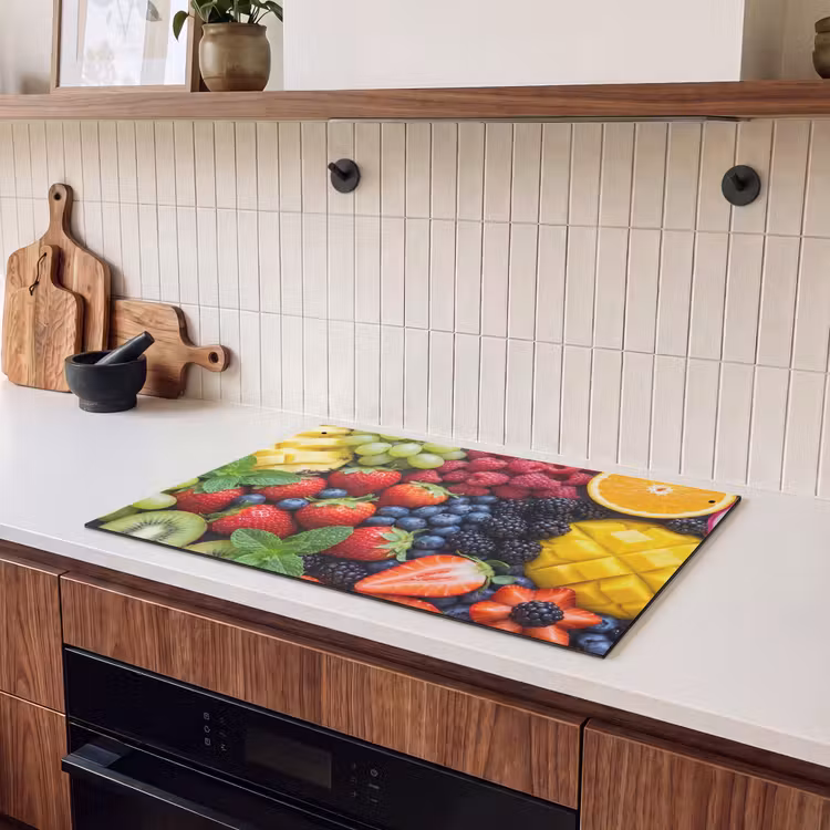 Inductie beschermer en spatscherm (2in1) - Fruit - Vers - Kleurrijk - Eten — 3