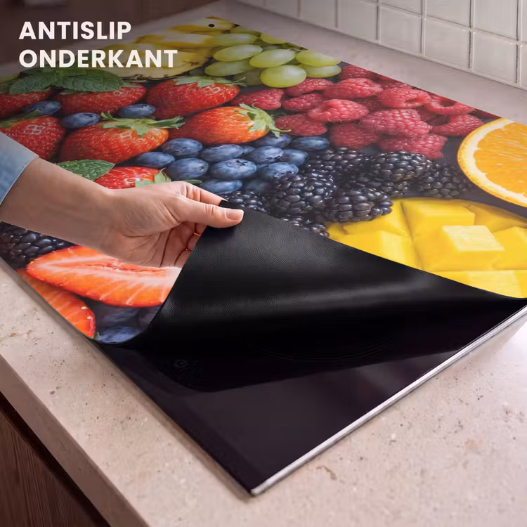 Inductie beschermer en spatscherm (2in1) - Fruit - Vers - Kleurrijk - Eten — 4