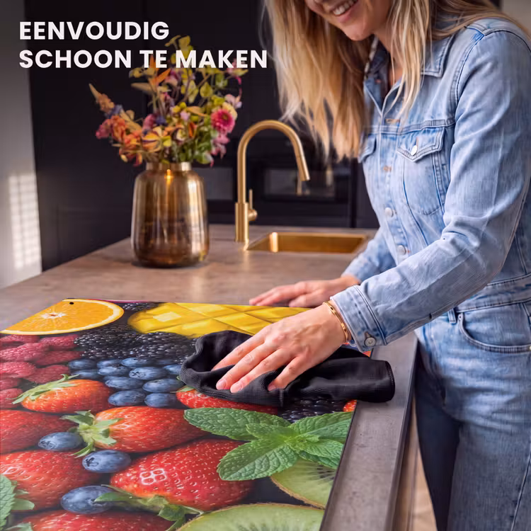 Inductie beschermer en spatscherm (2in1) - Fruit - Vers - Kleurrijk - Eten — 5