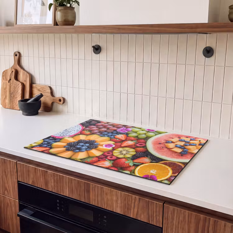 Inductie beschermer en spatscherm (2in1) - Fruit - Vers - Variatie - Eten - Kleurrijk — 3