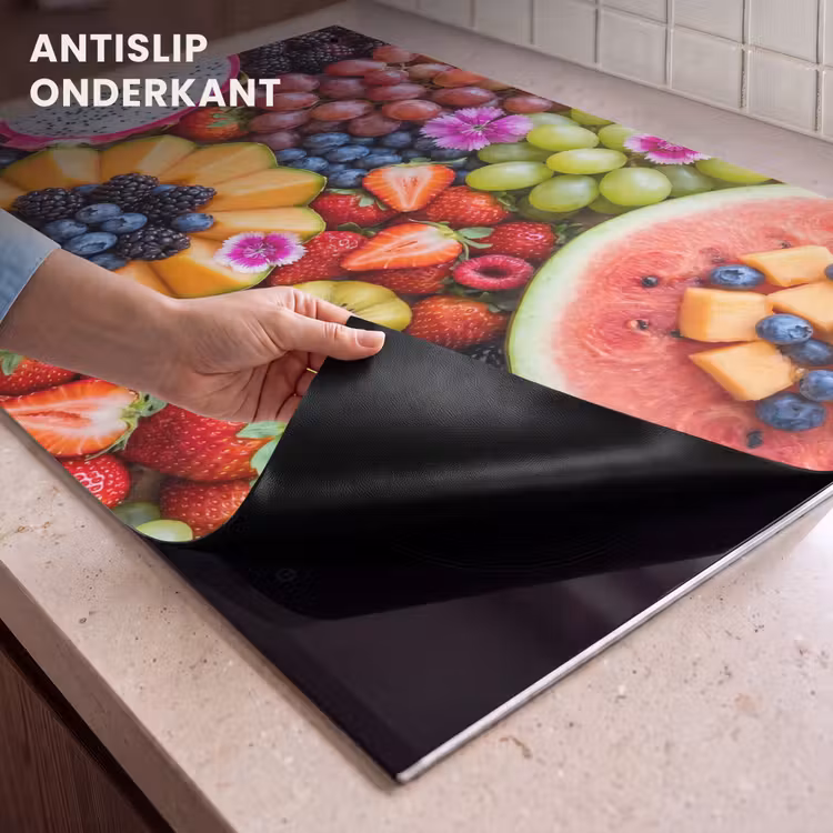 Inductie beschermer en spatscherm (2in1) - Fruit - Vers - Variatie - Eten - Kleurrijk — 4