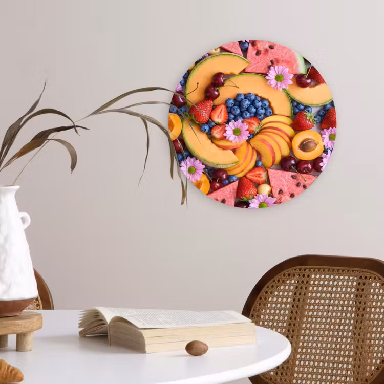 Muurcirkel - Eten - Fruit - Zomer - Kleurrijk — 4