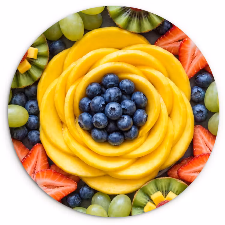 Muurcirkel - Fruit - Arrangement - Gezond - Kleurrijk - Eten — 1