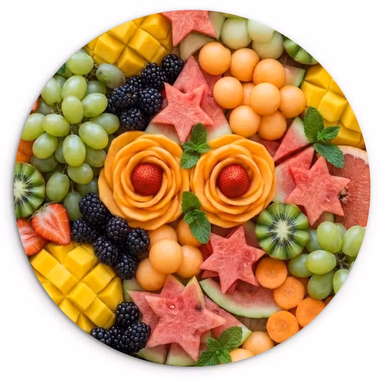 Muurcirkel - Fruit - Variatie - Kleurrijk - Vers - Eten — 1