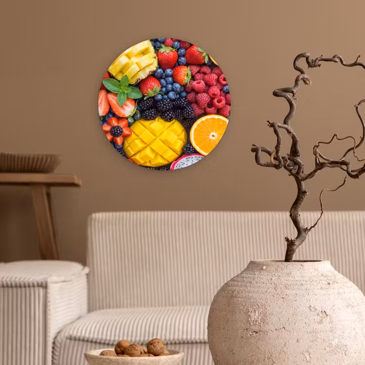 Muurcirkel - Fruit - Vers - Kleurrijk - Eten — 2