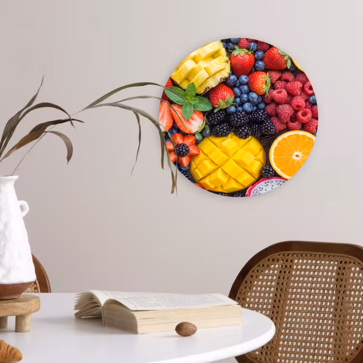 Muurcirkel - Fruit - Vers - Kleurrijk - Eten — 4