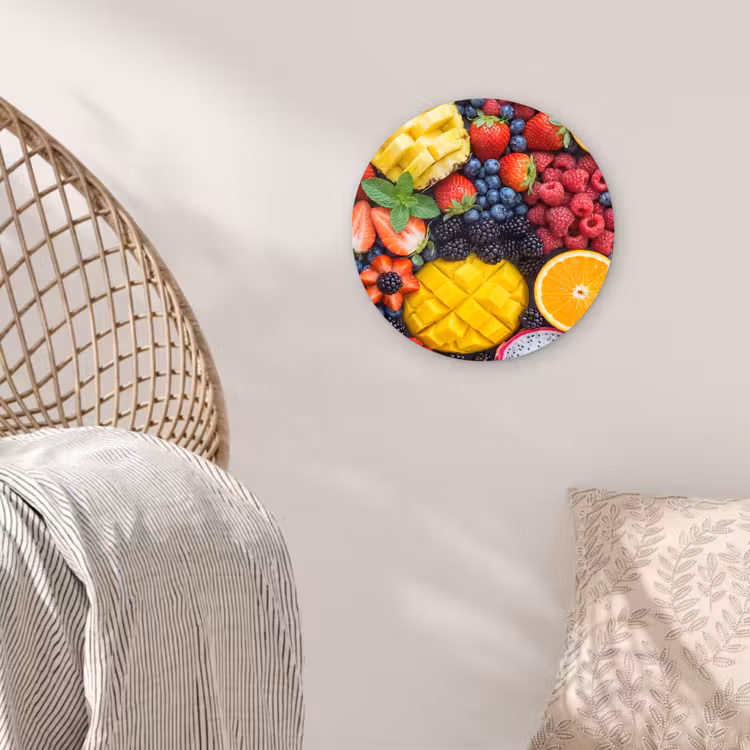Muurcirkel - Fruit - Vers - Kleurrijk - Eten — 5