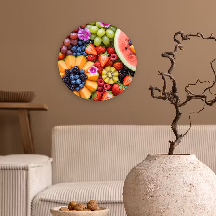 Muurcirkel - Fruit - Vers - Variatie - Eten - Kleurrijk — 2