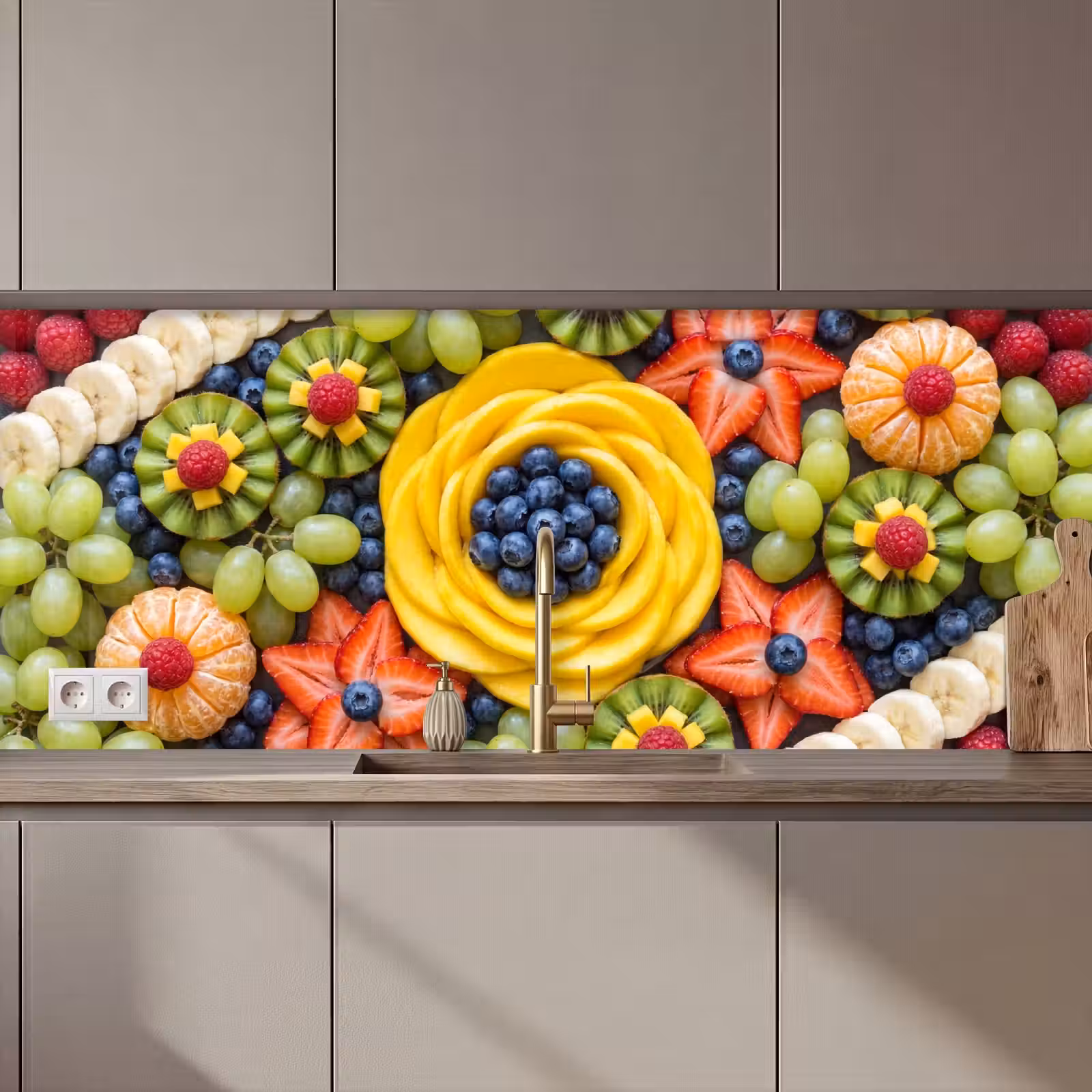 Keuken achterwand - Fruit - Arrangement - Gezond - Kleurrijk - Eten — 1