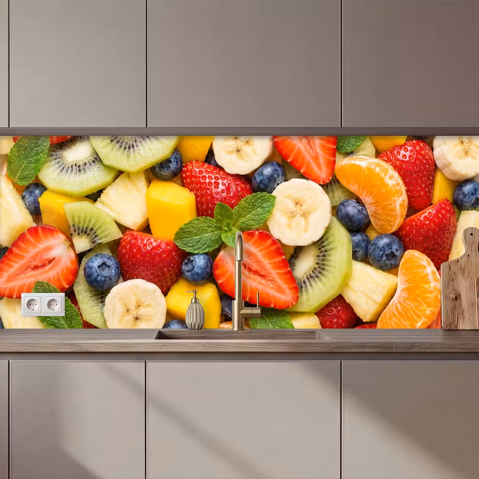 Keuken achterwand - Fruit - Plakjes - Eten - Kleurrijk — 1