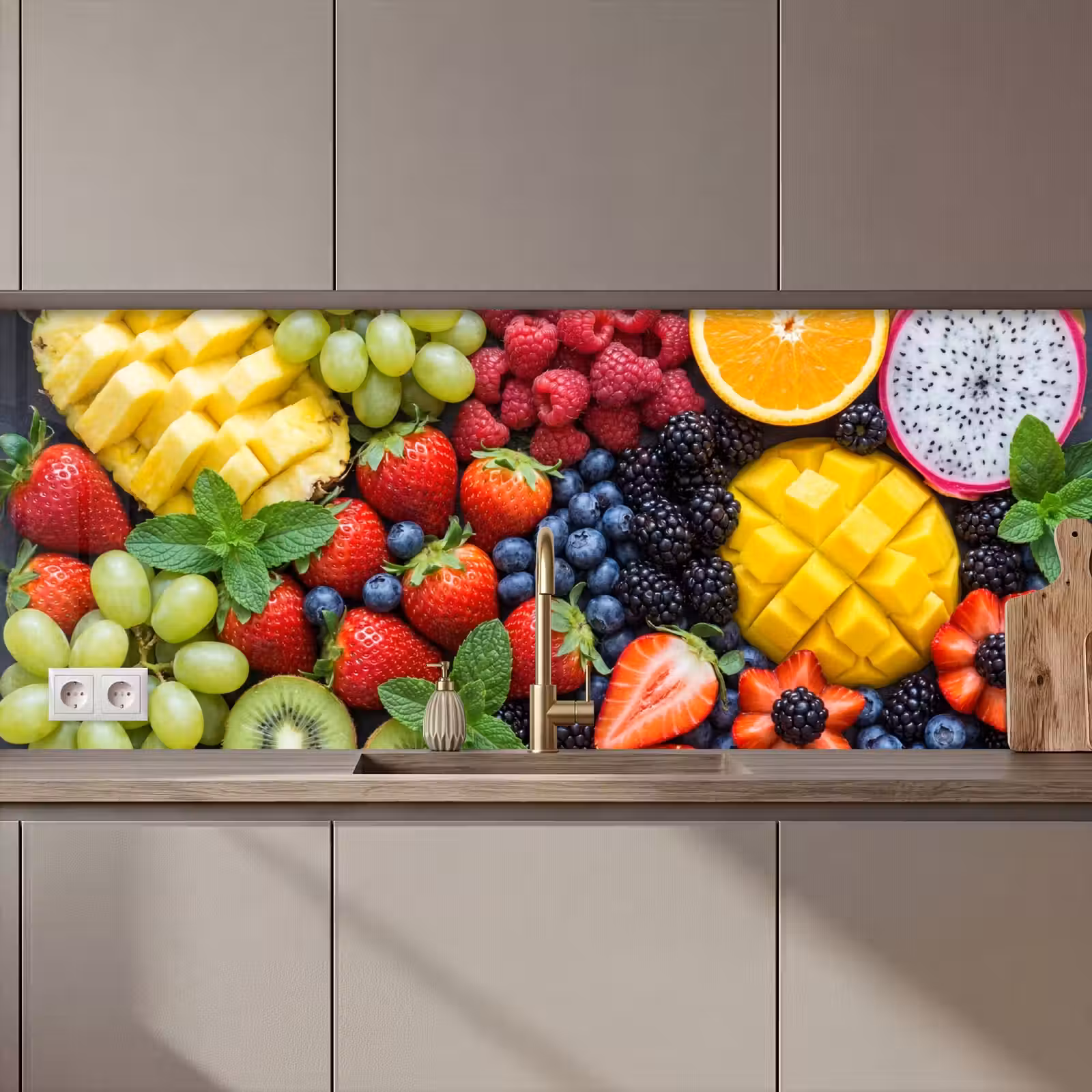 Keuken achterwand - Fruit - Vers - Kleurrijk - Eten — 1