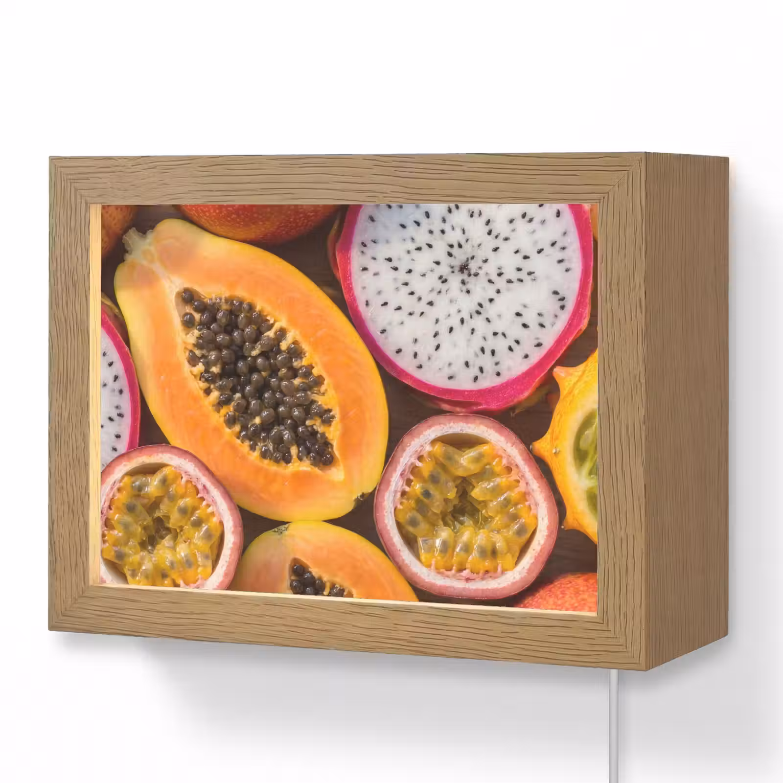 Lightbox - Wandlamp - Fruit - Geopend - Tropisch - Eten - Kleurrijk — 1