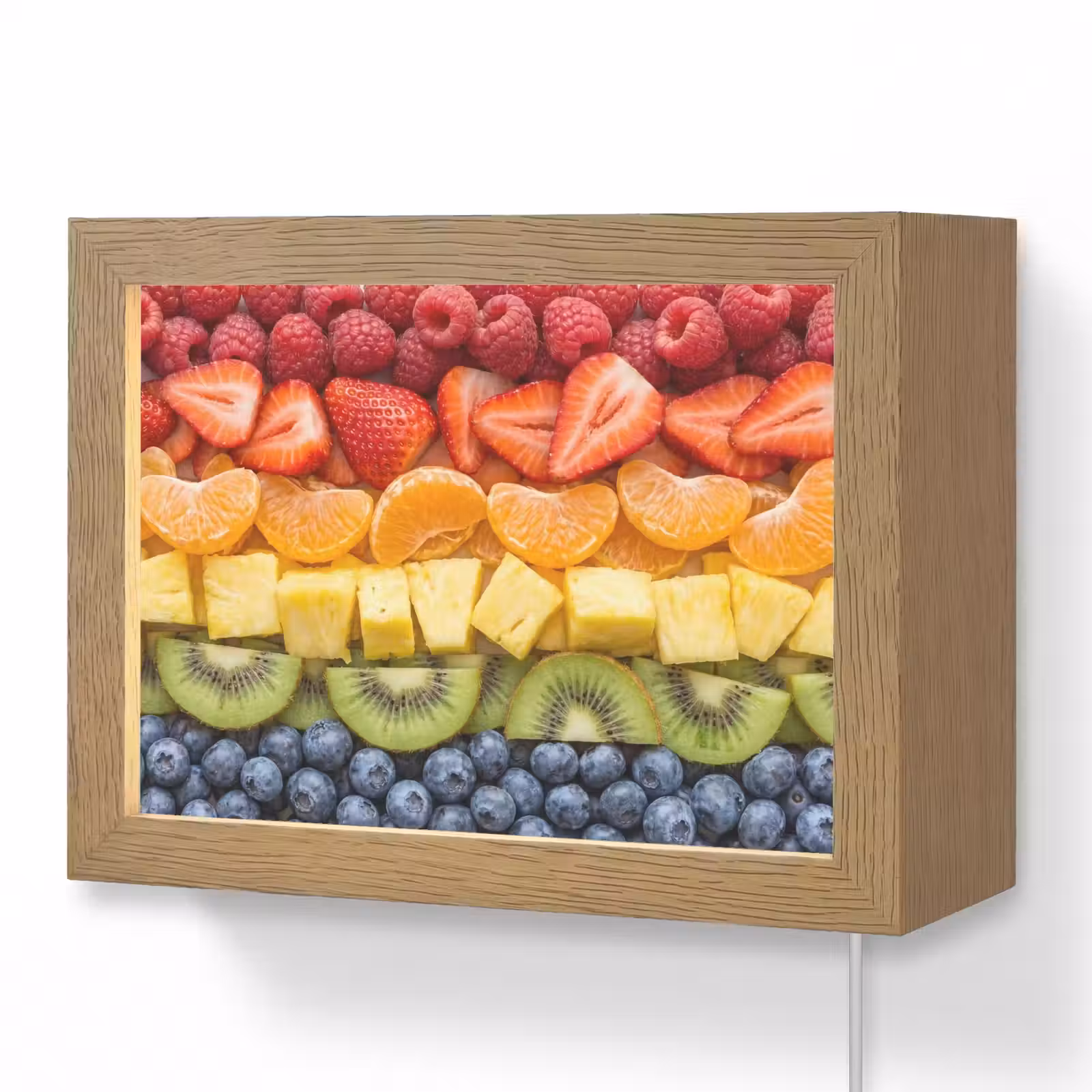 Lightbox - Wandlamp - Fruit - Regenboog - Gezond - Kleurrijk — 1