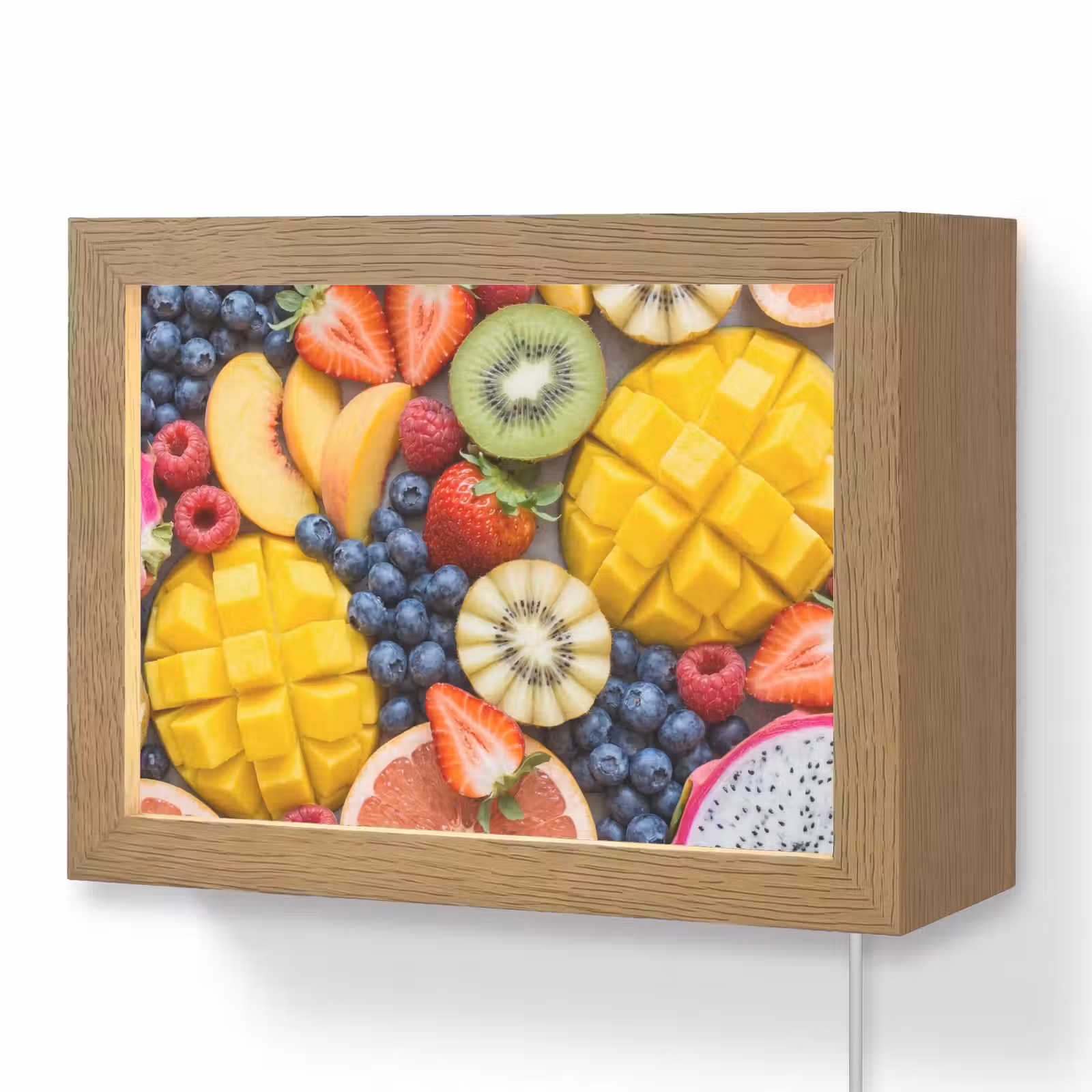 Lightbox - Wandlamp - Fruit - Versneden - Kleurrijk - Eten - Gezond — 1