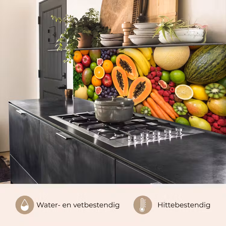 Keuken achterwand - Eten - Fruit - Groenten - Vers - Kleurrijk — 3