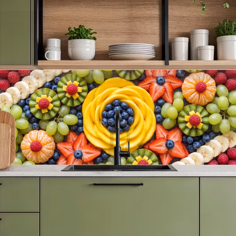 Keuken achterwand - Fruit - Arrangement - Gezond - Kleurrijk - Eten — 5