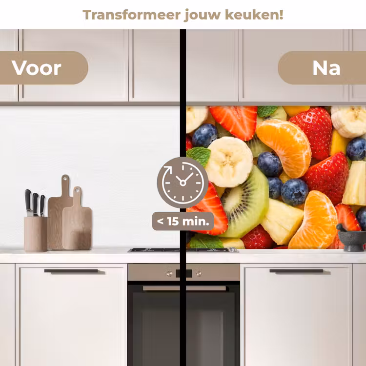Keuken achterwand - Fruit - Plakjes - Eten - Kleurrijk — 2