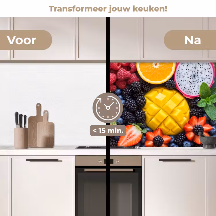 Keuken achterwand - Fruit - Vers - Kleurrijk - Eten — 2