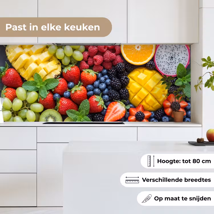Keuken achterwand - Fruit - Vers - Kleurrijk - Eten — 4